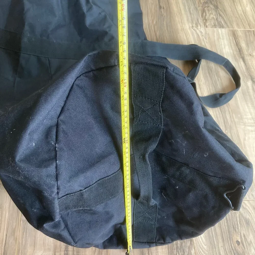 Western Pack Duffle Bag L Black Outdoors Travel Gear Gym Weekender Trip 30x24